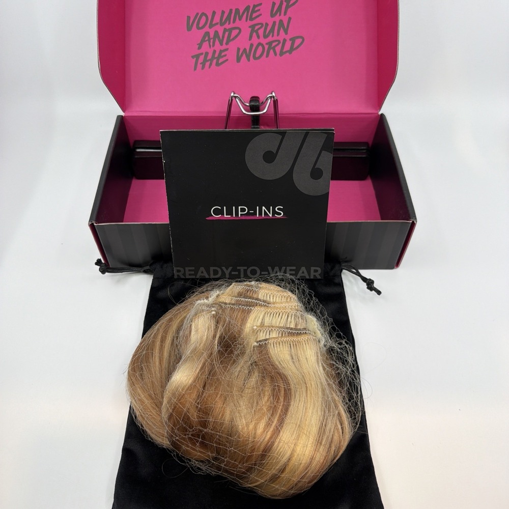 Donna Bella 12/600 Light Ash Blonde Clip In Hair Extensions 20" 160g NEW REMY